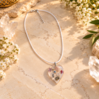 Amulet necklace on marble