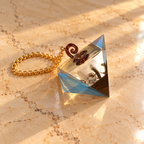 Golden Echo on cream marble