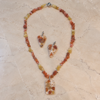Orange Star half set on marble