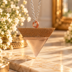 Sacred Accord hanging from silver chain