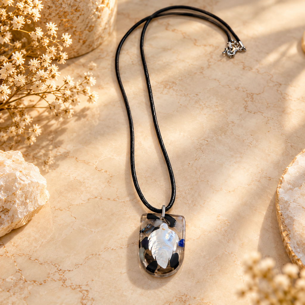 Serene pendant on marble