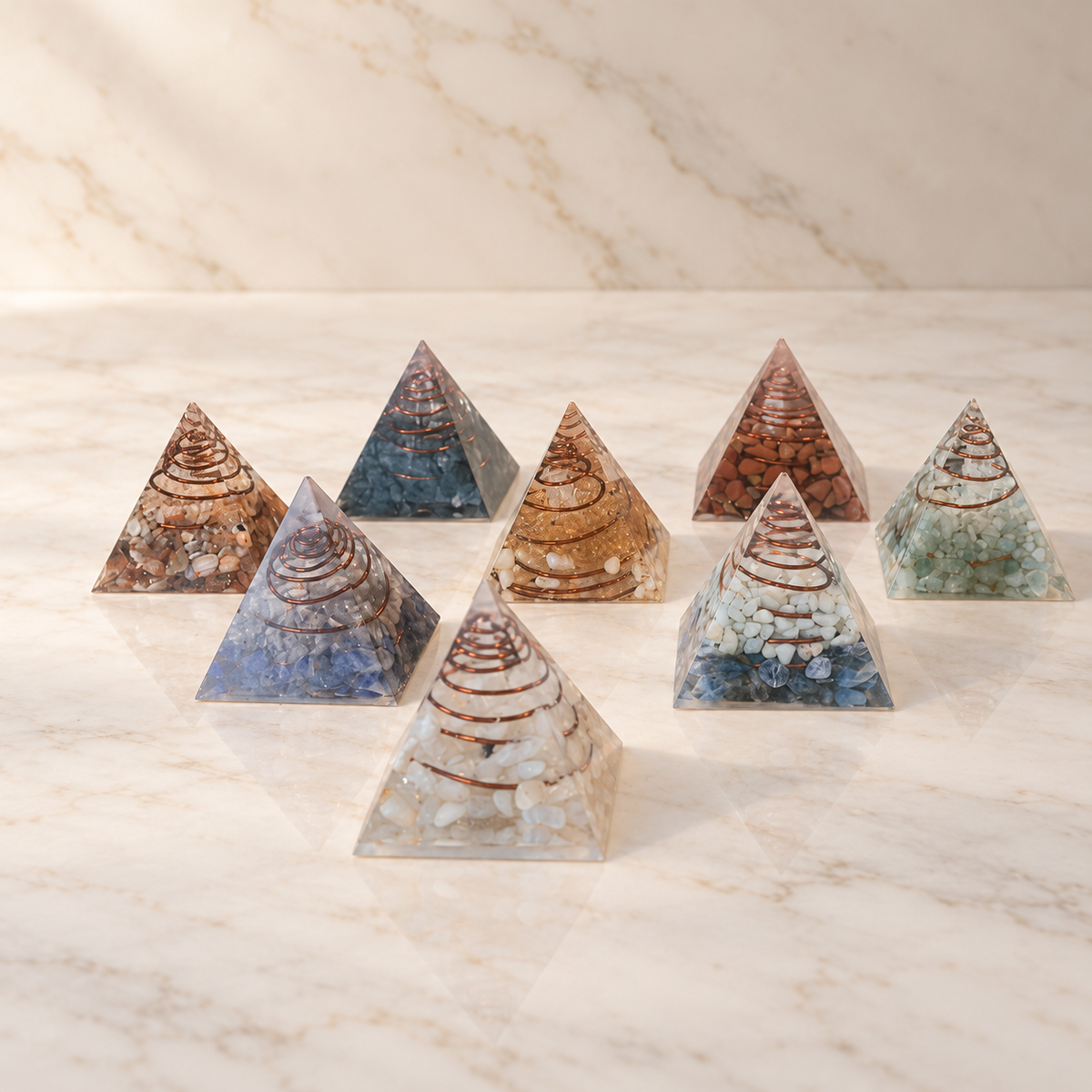 Eight Signature Equinox pyramids
