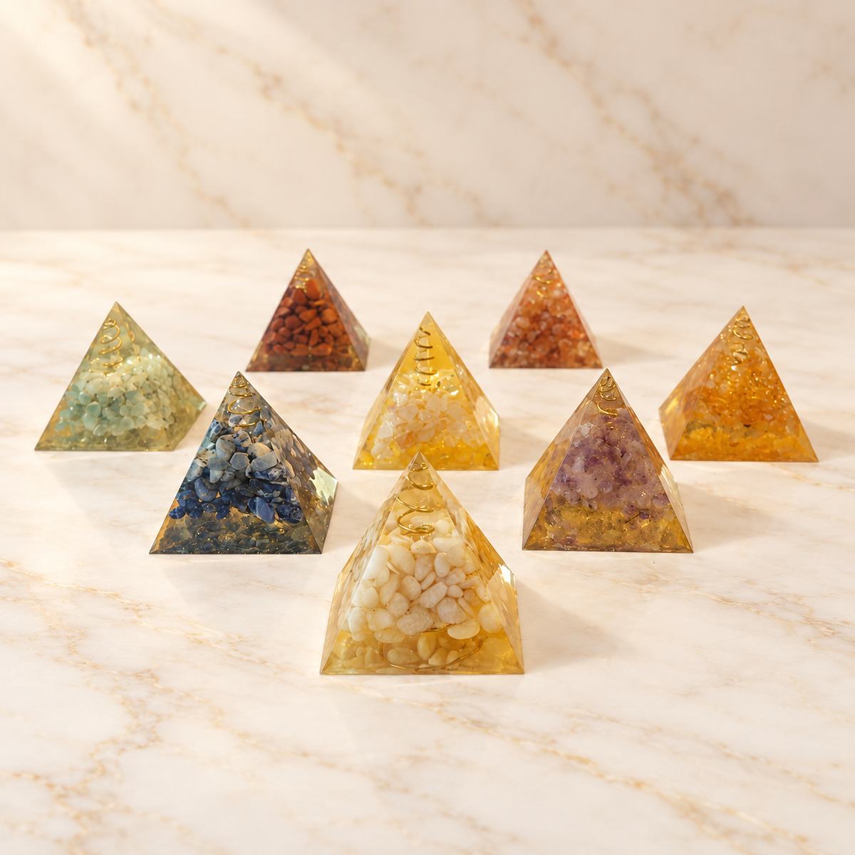 Signature Spectrum eight pyramids front view